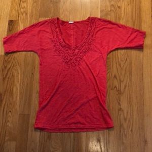 J. Crew soft detailed T-shirt